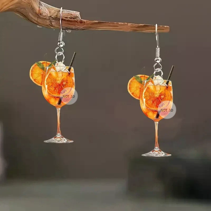 Wine Beer Festival - Серьги с дизайном в виде пивного