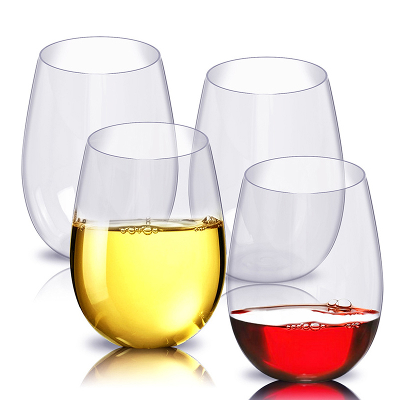 Wine In Beer Glass - 2/4 шт. Небьющиеся пластиковые бокалы для