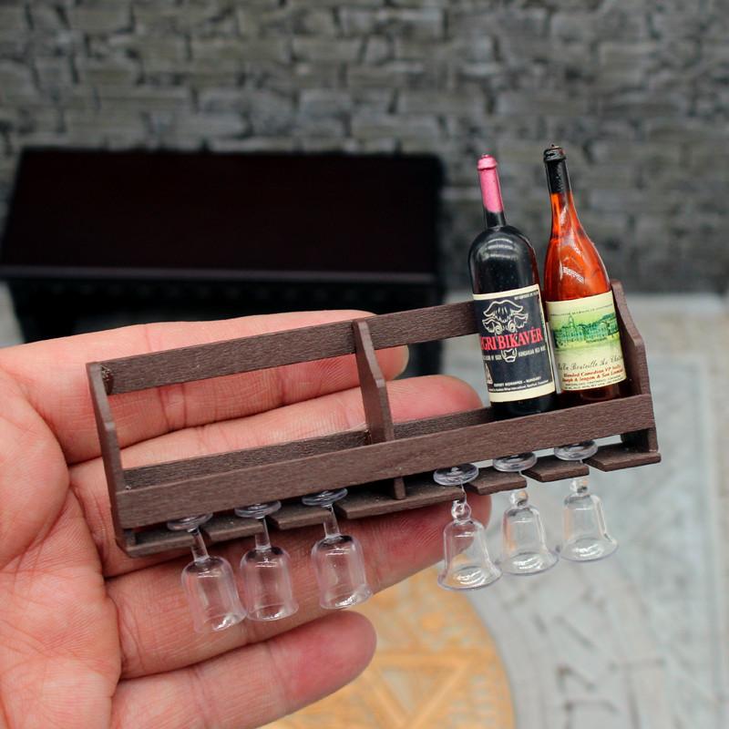 Wine Rack Wall Mount - 1 комплект, игрушка для кукольного домика,