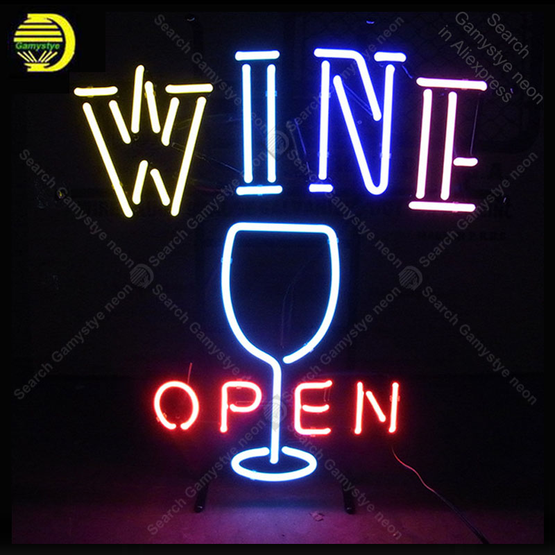 Wine In Beer Store - Неоновая вывеска для OPEN WINE и