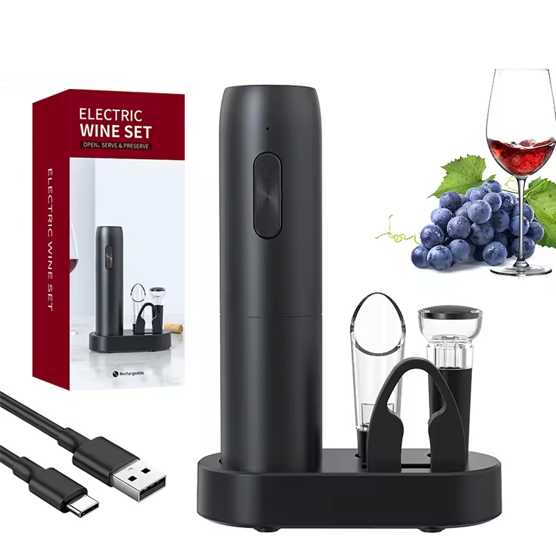 Wine Beer And Liquor - 4-в-1 электрическая открывалка для бутылок вина,