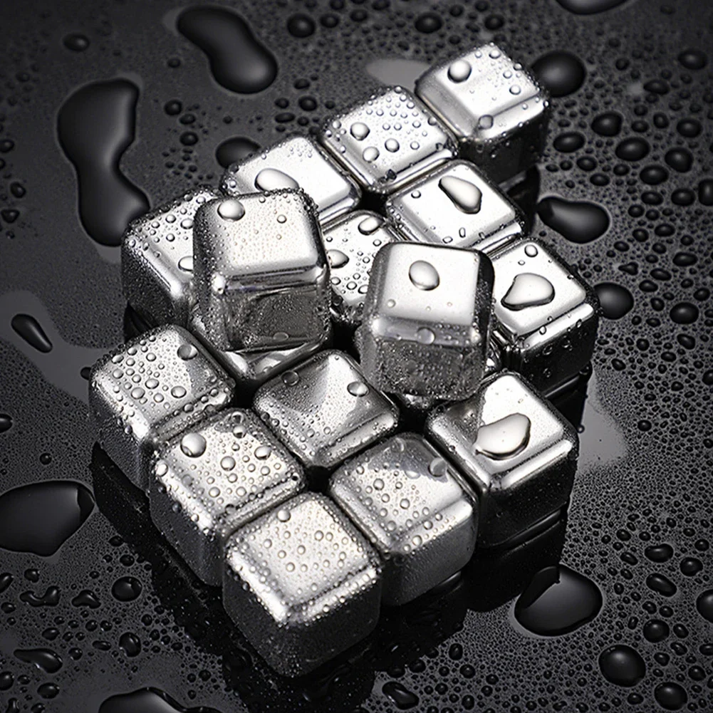 Whiskey Stone Set - Многоразовые охлаждающие камни из нержавеющей стали