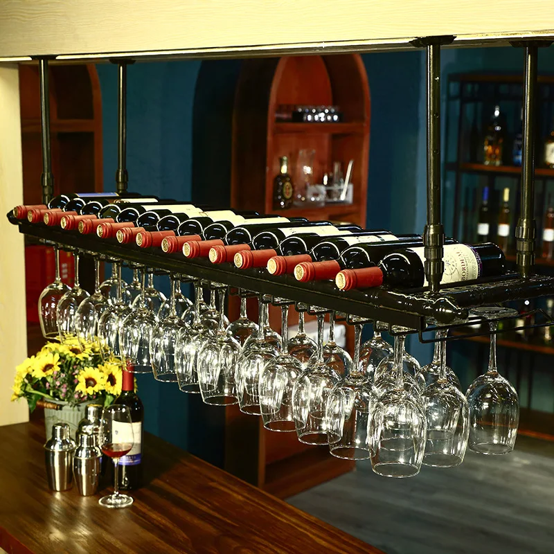 Wine Rack Wall Mount - Винтажные бронзовые черные железные металлические литые