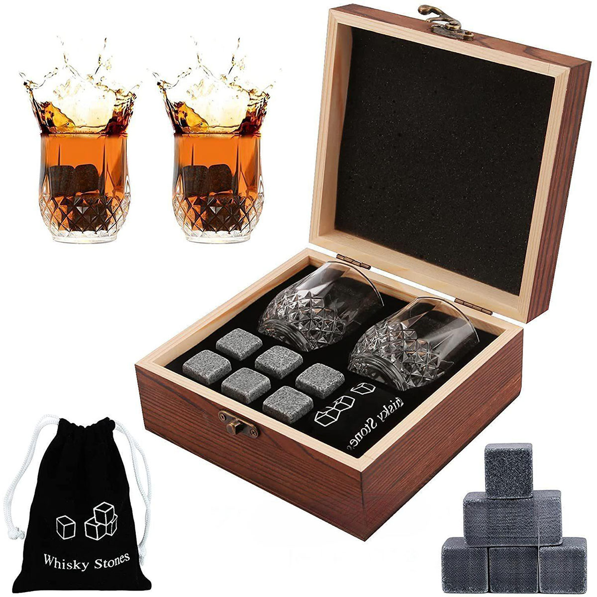 Whiskey Stone Set - Рождественский подарок на день Святого Валентина,