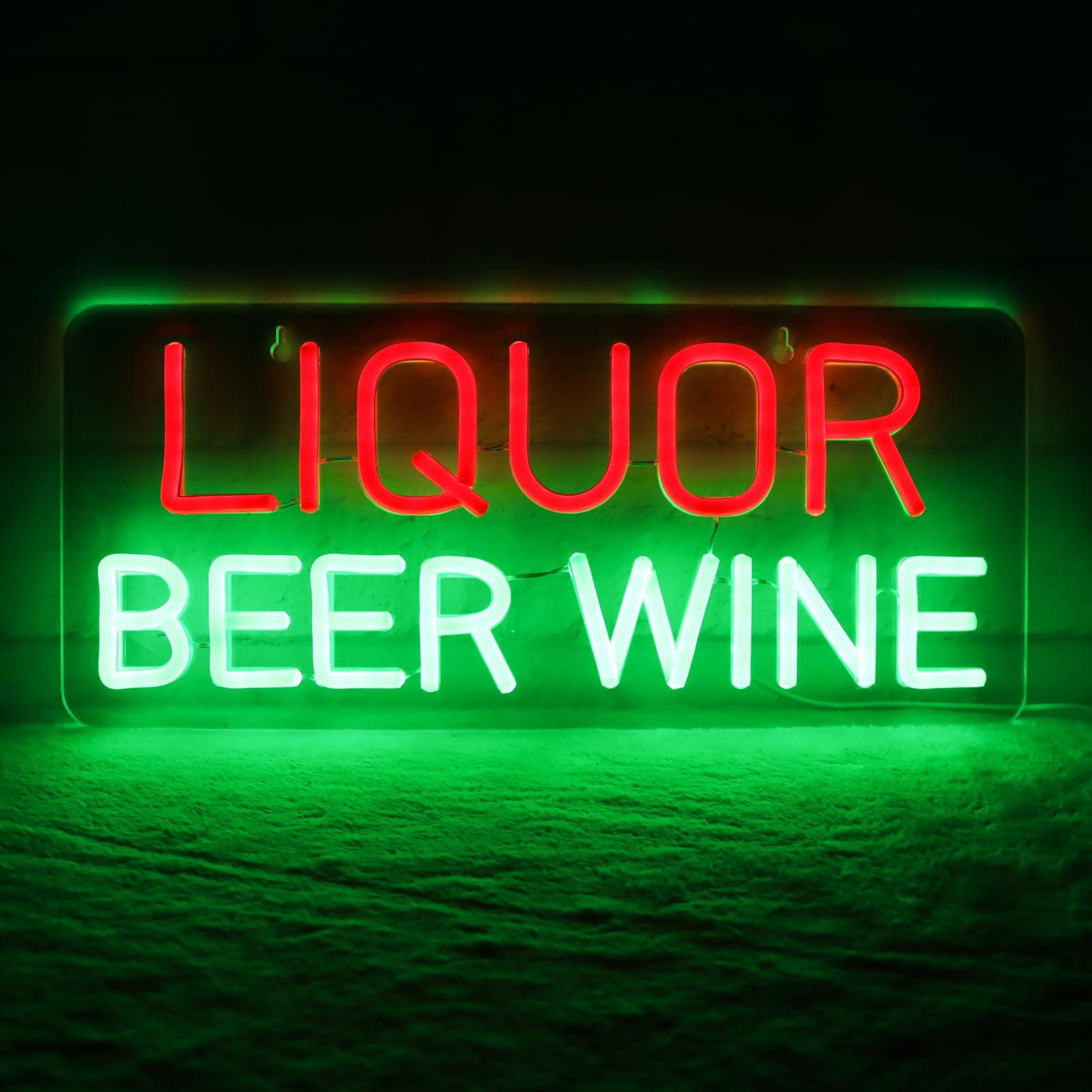 Wine In Beer Store - Неоновые вывески для декора стен: пиво,