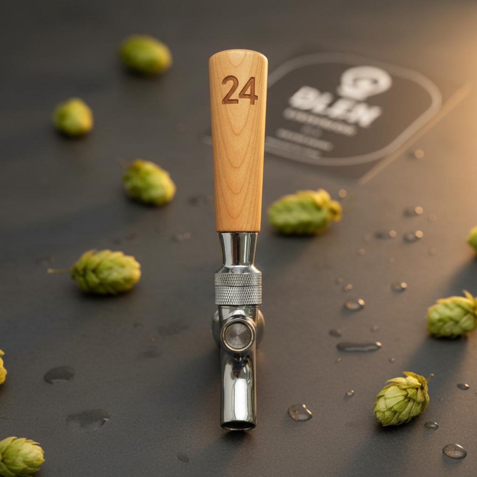 Wine With Beer - Короткая деревянная ручка для пивного крана