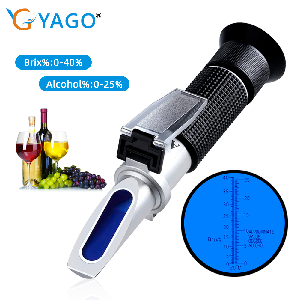 Wine Beer Juice - Рефрактометр с ручкой 0~40% Брикса 0~25%