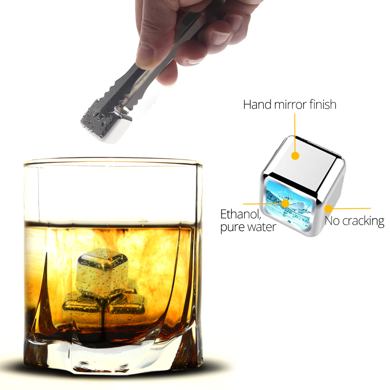 Кубики для охлаждения из нержа – обзор и цена Whiskey Stone Set