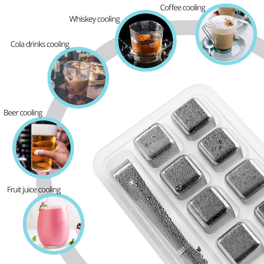 Кубики для охлаждения из нержа – обзор и цена Whiskey Stone Set