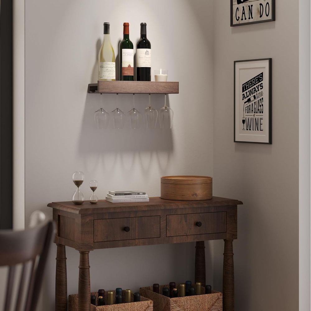Настенная деревянная подставка – обзор и цена Wine Rack Wall Mount