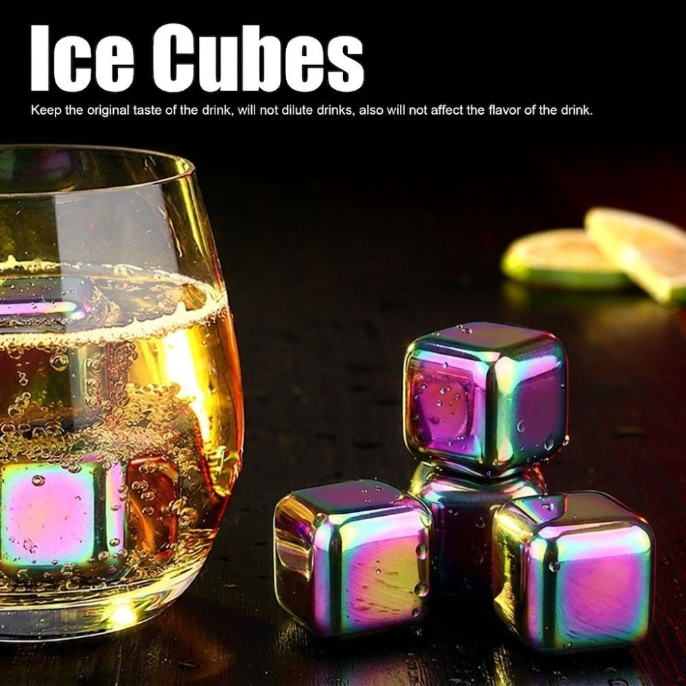 Многоразовые металлические куб – обзор и цена Whiskey Stone Set