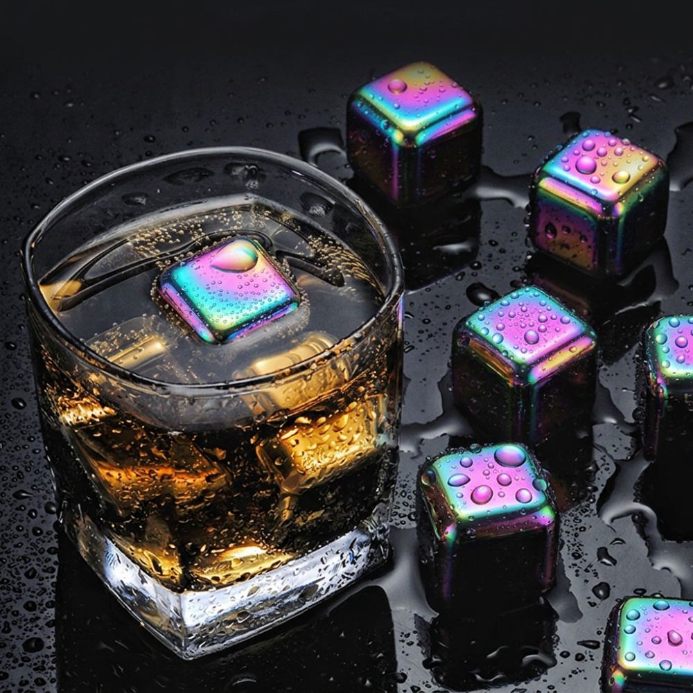 Многоразовые металлические куб – обзор и цена Whiskey Stone Set