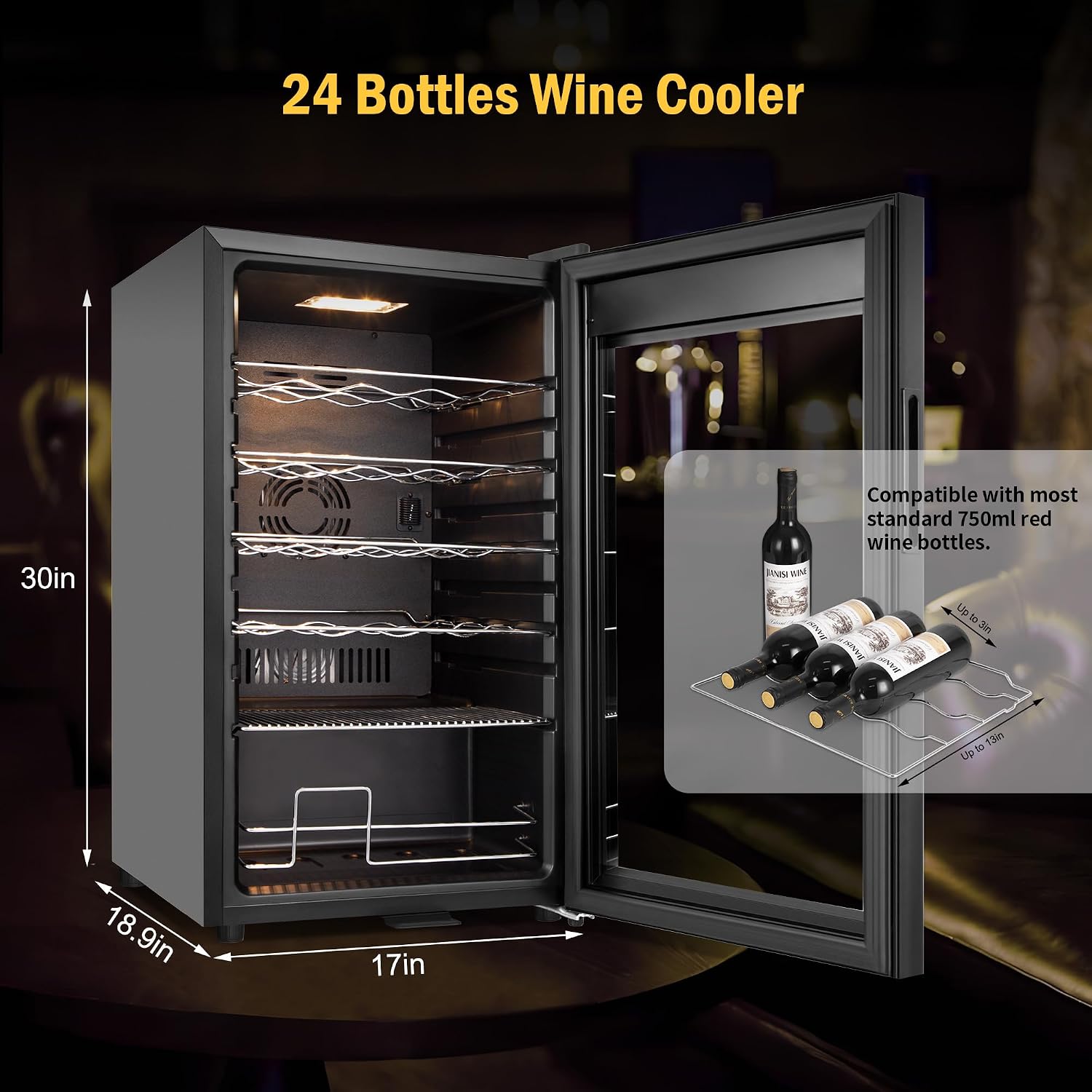 Винный холодильник на 24 бутыл – обзор и цена Wine Beer Cooler