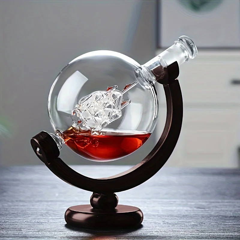 Графин для виски в форме глобу – обзор и цена Whiskey Stone Set