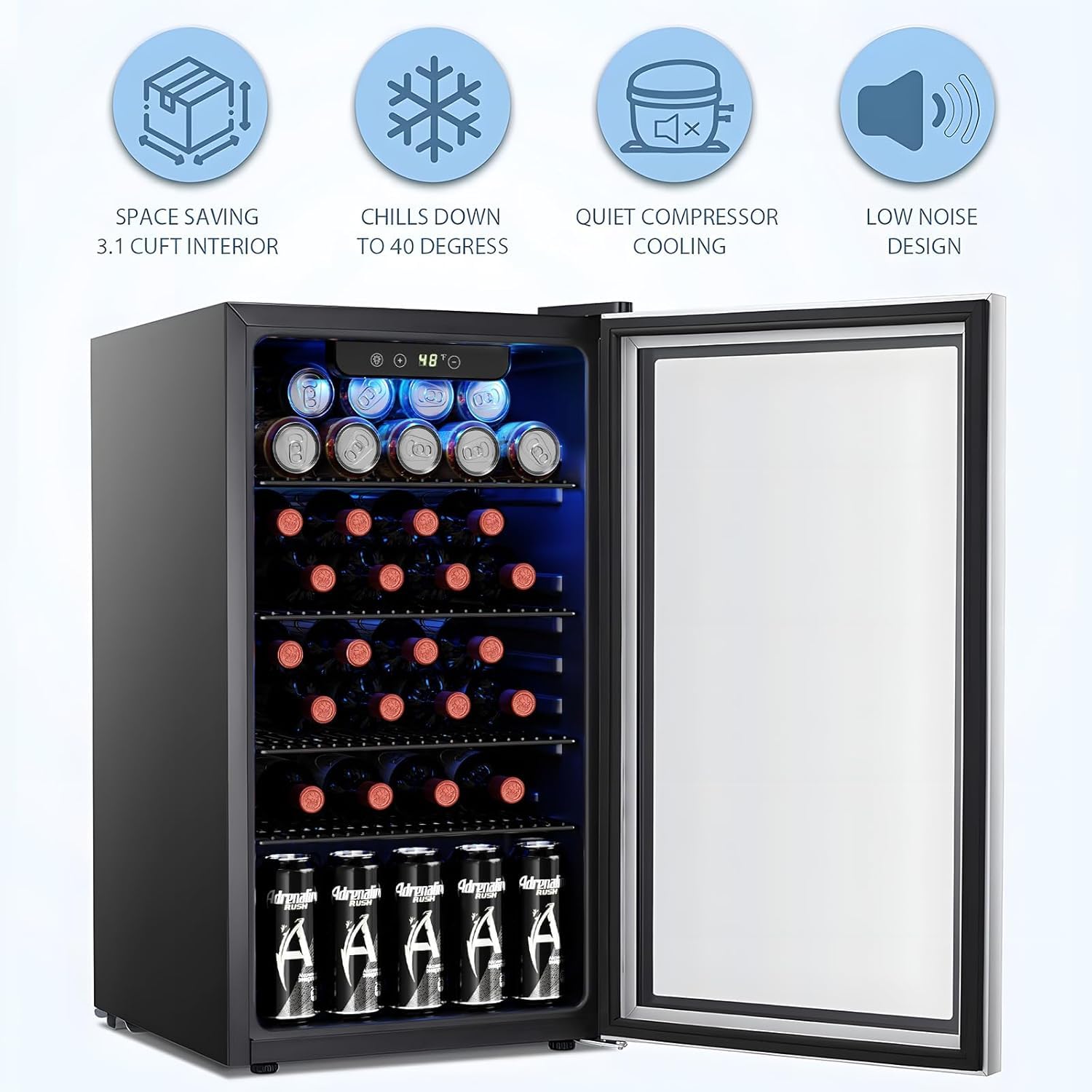 Винный холодильник/шкаф на 26  – обзор и цена Wine Beer Cooler