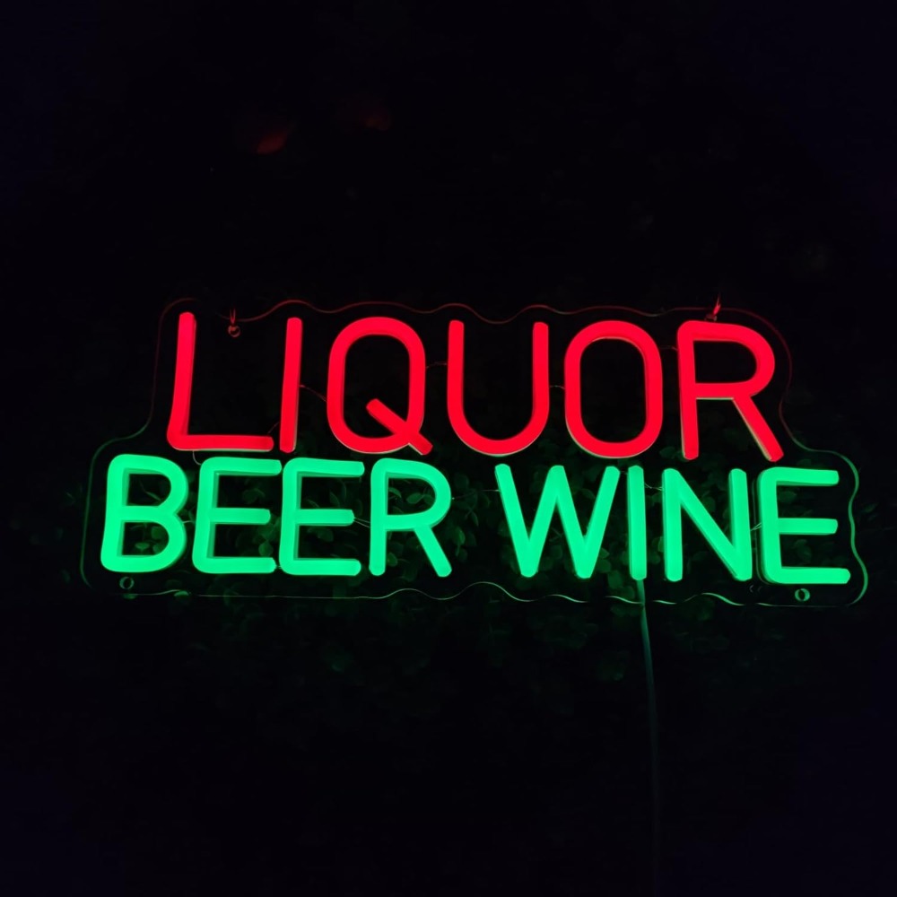 Светодиодная неоновая вывеска  – обзор и цена Wine In Beer Store