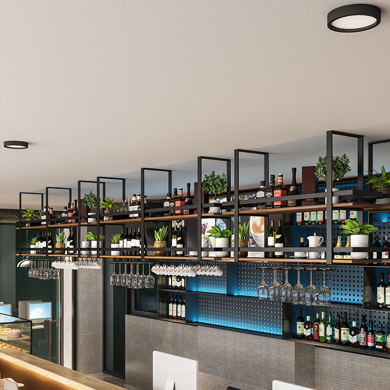 Простая металлическая вешалка  – обзор и цена Wine Rack Wall Mount