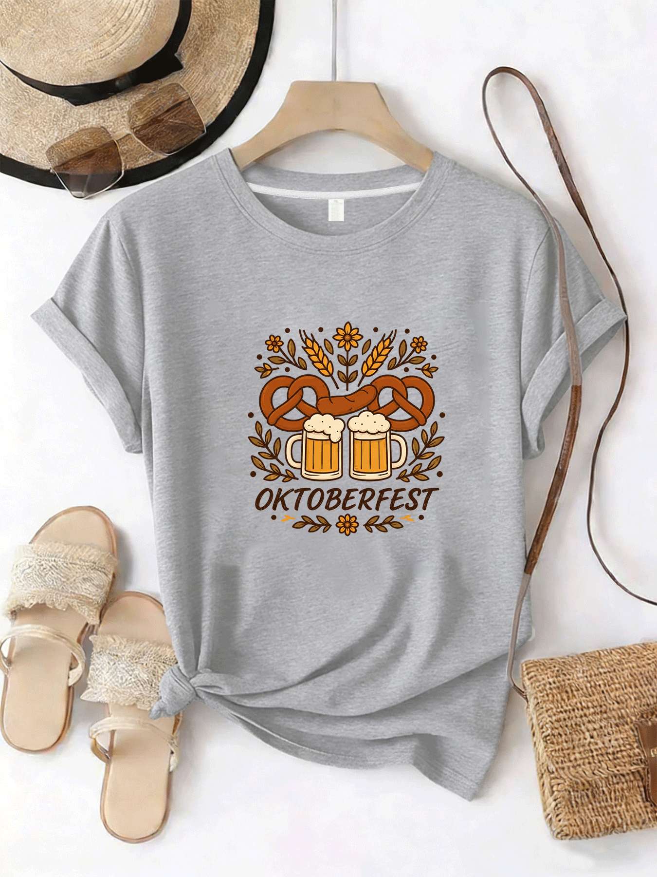 【MYJ062633】Женская футболка с  – обзор и цена Wine Beer Festival