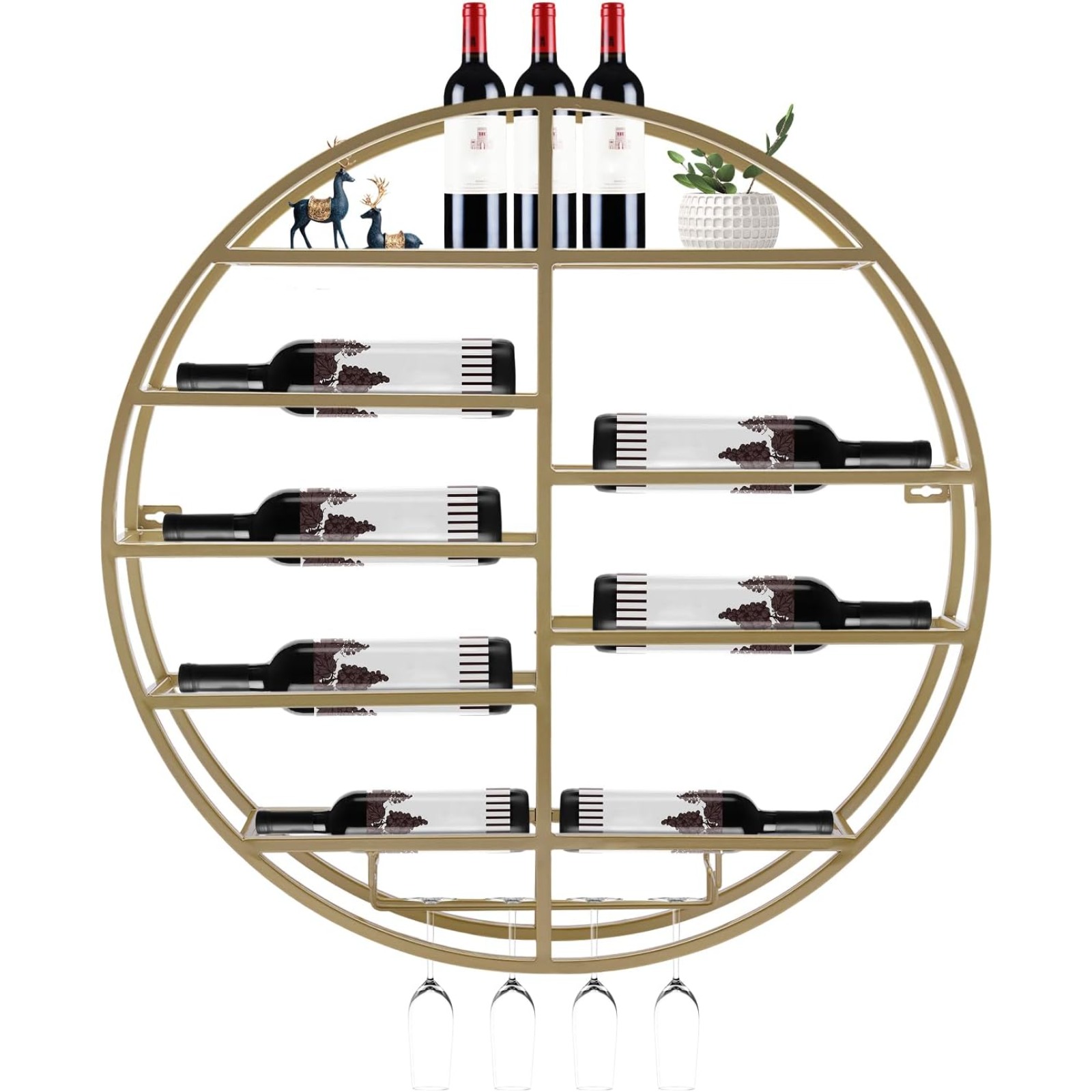 Настенная металлическая подста – обзор и цена Wine Rack Wall Mount