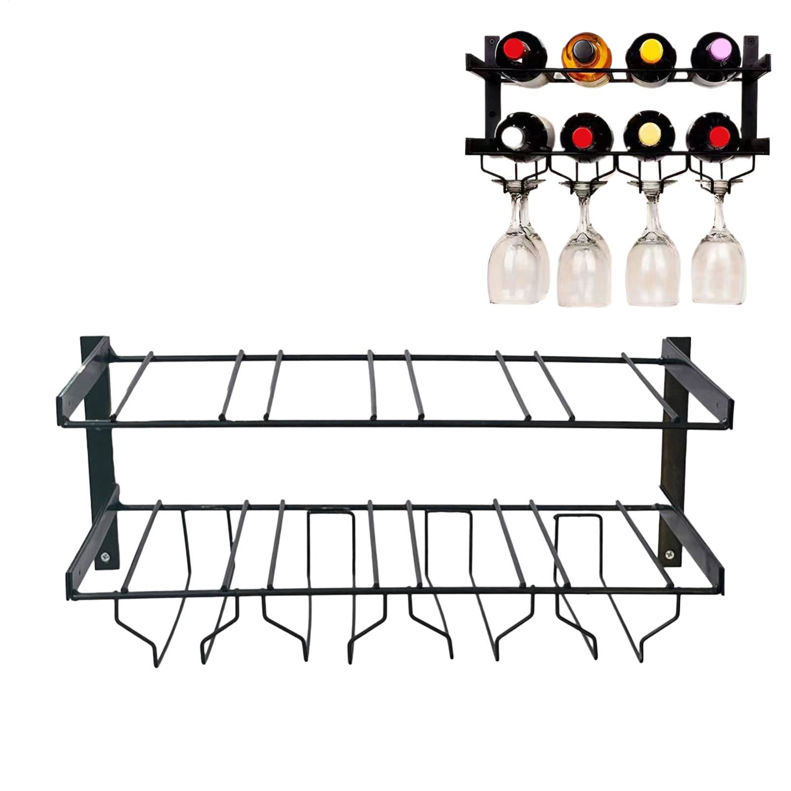 Настенная двухъярусная железна – обзор и цена Wine Rack Wall Mount